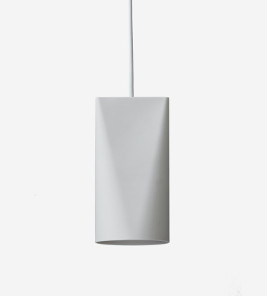 Lampa wisząca ceramiczna CERAMIC PENDANT NARROW 22x11,2 LIGHT GREY