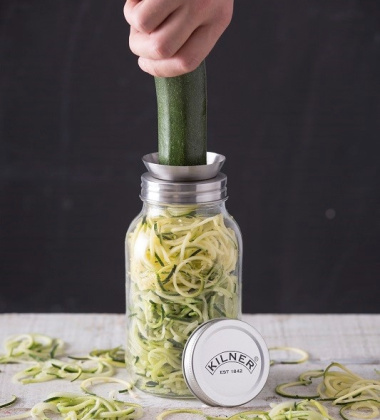 Słoik z tarką-spiralą do warzyw 1L Vegetable Spiralizer Jar Set by Kilner