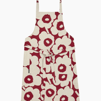 Fartuszek kuchenny 84x85 PIENI UNIKKO Apron Cotton-Dark Red