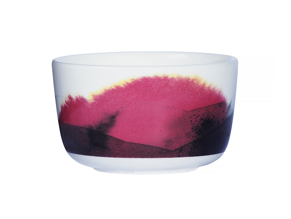 Miseczka z porcelany 250 ml OIVA SÄÄPÄIVÄKIRJA BOWL Pink-Grey-Yellow -  Moaai - Sklep z wyposażeniem wnętrz