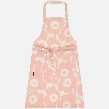 Fartuszek kuchenny lniany 84x85 PIENI UNIKKO Apron Cotton-Peach