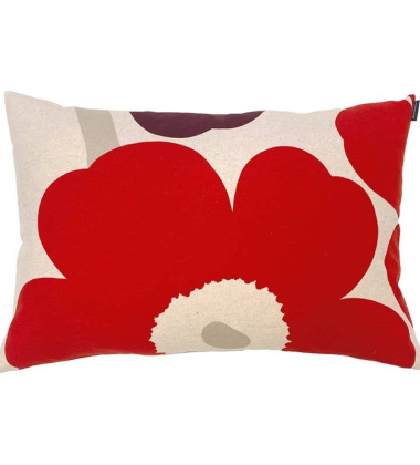 Poszewka na poduszkę lniana 40x60 UNIKKO Cushion Cover Cotton-Red