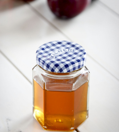 Szklany słoiczek 110 ml Made in England Hexagon Twist Top Dressing Jar by Kilner