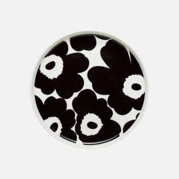 Talerz z porcelany 20 cm UNIKKO Plate Black-White