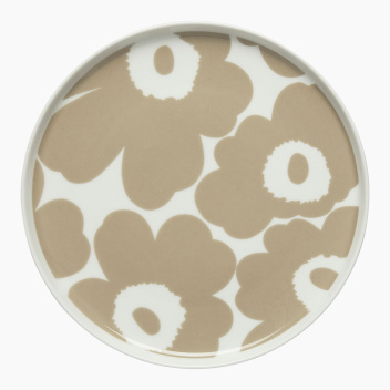 Talerz z porcelany 20 cm UNIKKO Plate Beige-White