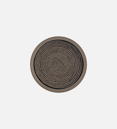 Talerzyk z porcelany 13,5 cm SIIRTOLAPUUTARHA Small Plate Terra-Black