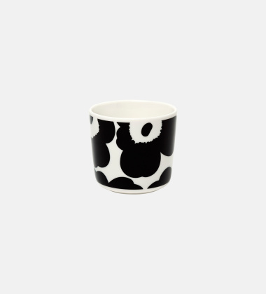 Kubek z porcelany bez ucha 200 ml UNIKKO Cup Black-White