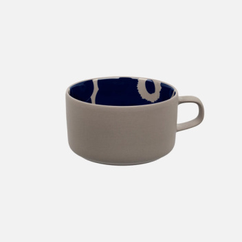 Filiżanka z porcelany z uchem 250 ml UNIKKO Tea Cup Terra-DarkBlue