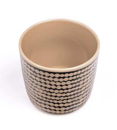 Kubek z porcelany bez ucha 200 ml SIIRTOLAPUUTARHA Cup Terra-Black