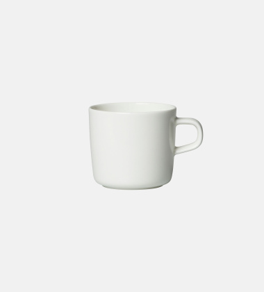 Kubek z porcelany z uchem 200 ml OIVA Coffee Cup White