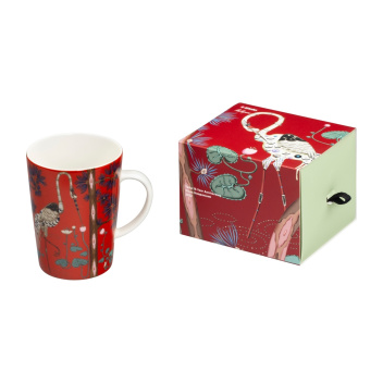 Kubek z porcelany 400 ml TAIKA Mug 15 YEAR ANNIVERSARY GIFT BOX Limited Edition Red