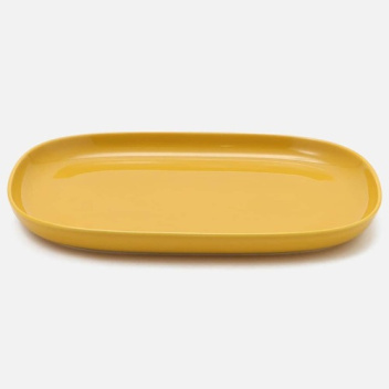 Półmisek z porcelany 23x32 cm OIVA Serving Dish Yellow