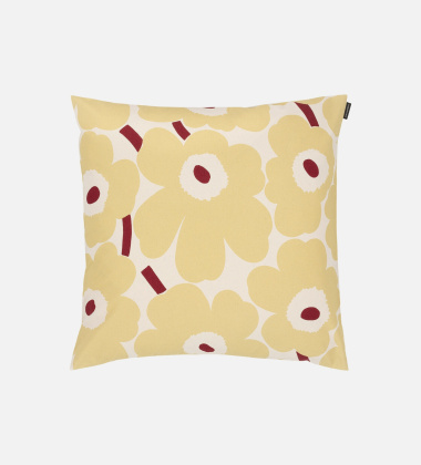 Poszewka na poduszkę 50x50 UNIKKO Cushion Cover Butter Yellow-Cotton-Dark Red