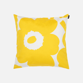 Poszewka na poduszkę 50x50 ISO UNIKKO Cushion Cover White-Spring Yellow