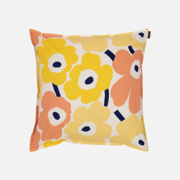 Poszewka na poduszkę 50x50 UNIKKO Cushion Cover Light Red-Ecru-Dark Yellow