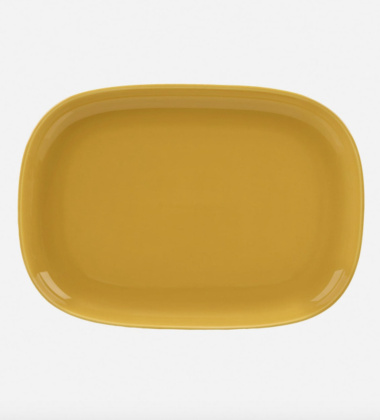 Półmisek z porcelany 23x32 cm OIVA Serving Dish Yellow