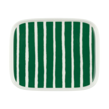 Talerzyk z porcelany 12x15 PICCOLO Plate Green-White