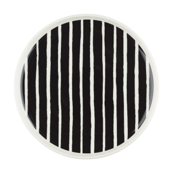 Talerz z porcelany 20 cm PICCOLO Plate Black-White