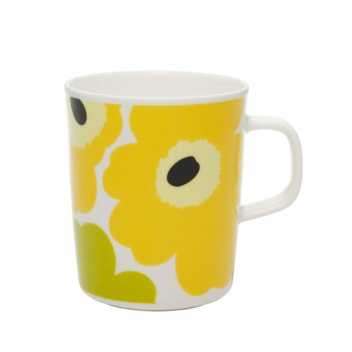 Kubek z porcelany 250 ml UNIKKO Oiva Mug Yellow-Lime