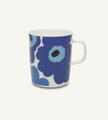 Kubek z porcelany 250 ml UNIKKO Oiva Mug White-Blue