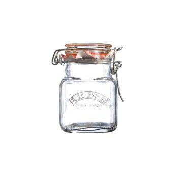 Szklany słoiczek 0,07L SQUARE CLIP TOP JAR