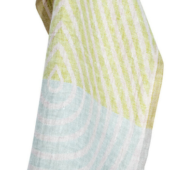 Ścierka kuchenna lniana 46x70 METSALAMPI Tea Towel - Rose-Grey-Lime