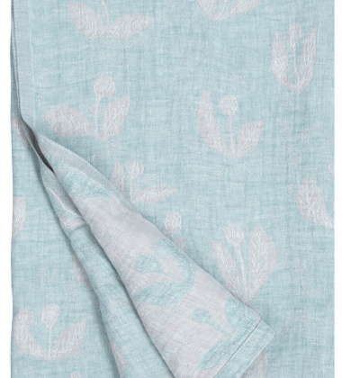 Obrus lub Narzuta 145x260 KESAKUKKA Tablecloth Turquoise-Rose