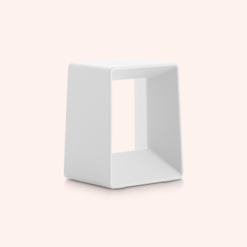 Stołek z tworzywa 32x26xh40 AIR LOW Stool Indoor-Outdoor White