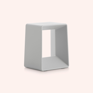 Stołek z tworzywa 32x26xh40 AIR LOW Stool Indoor-Outdoor Grey