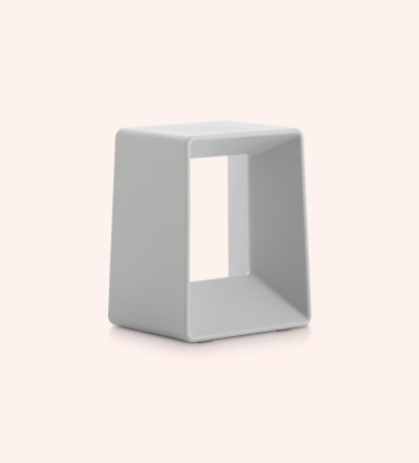 Stołek z tworzywa 32x26xh40 AIR LOW Stool Indoor-Outdoor Grey