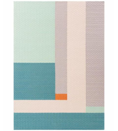 Kilim wełniany 170x240 WEAVE Rug Wool Meeting Point Blue