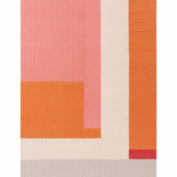 Kilim wełniany 170x240 WEAVE Rug Wool Meeting Point Orange