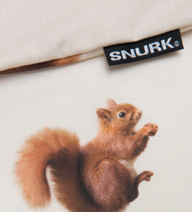 Pościel bawełniana w wiewiórki 140x200 SQUIRRELS Duvet Cover