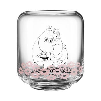 Wazon - świecznik 10x8,5 MOOMIN TOGETHER MINI Vase Pink