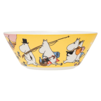 Miseczka z porcelany muminki 15 cm MOOMIN FAMILY TIME 80TH Anniversary Bowl Yellow