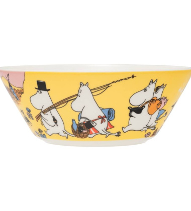 Miseczka z porcelany muminki 15 cm MOOMIN FAMILY TIME 80TH Anniversary Bowl Yellow