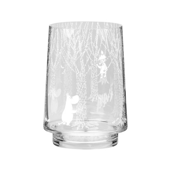 Wazon - lampion szklany 20 cm MOOMIN IN THE WOODS Vase-Candle Holder