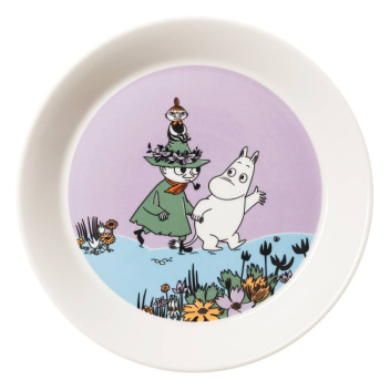 Talerz z porcelany muminki 19 cm MOOMIN FRIENDS FOREVER 80TH Anniversary Plate