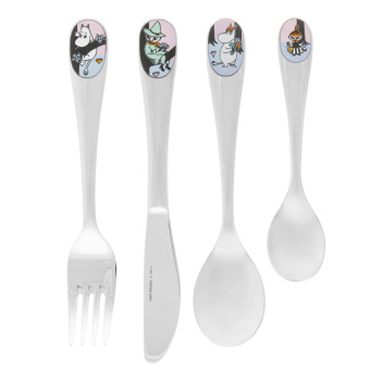 Sztućce dziecięce muminki MOOMIN FRIENDS FOREVER 80th Anniversary Children's Cutlery Set4