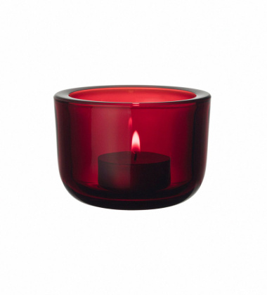 Świecznik VALKEA Votive 60 mm Czerwony Cranberry